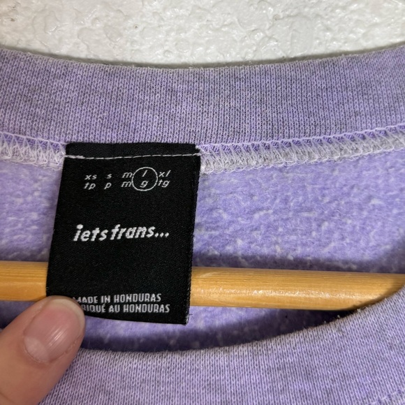 Iets Frans Lavender Heather crewneck Sweatshirt Casual Relax Unisex Streetwear - Picture 8 of 8